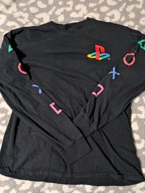 PlayStation Black Tee with White Logo
